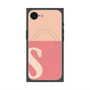プレミアムスクエアケース with MagSafe［ オリジナル - initial two tone - S pink ］