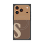 プレミアムスクエアケース with MagSafe［ オリジナル - initial two tone - S brown ］