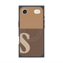 プレミアムスクエアケース with MagSafe［ オリジナル - initial two tone - S brown ］