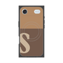 プレミアムスクエアケース with MagSafe［ オリジナル - initial two tone - S brown ］