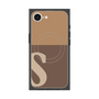 プレミアムスクエアケース with MagSafe［ オリジナル - initial two tone - S brown ］