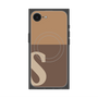 プレミアムスクエアケース with MagSafe［ オリジナル - initial two tone - S brown ］