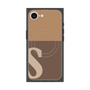プレミアムスクエアケース with MagSafe［ オリジナル - initial two tone - S brown ］