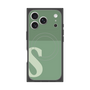 プレミアムスクエアケース with MagSafe［ オリジナル - initial two tone - S green ］