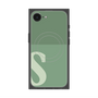 プレミアムスクエアケース with MagSafe［ オリジナル - initial two tone - S green ］