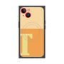 プレミアムスクエアケース with MagSafe［ オリジナル - initial two tone - T orange ］