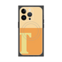 プレミアムスクエアケース with MagSafe［ オリジナル - initial two tone - T orange ］