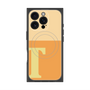 プレミアムスクエアケース with MagSafe［ オリジナル - initial two tone - T orange ］