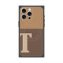 プレミアムスクエアケース with MagSafe［ オリジナル - initial two tone - T brown ］