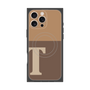 プレミアムスクエアケース with MagSafe［ オリジナル - initial two tone - T brown ］