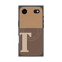 プレミアムスクエアケース with MagSafe［ オリジナル - initial two tone - T brown ］