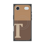 プレミアムスクエアケース with MagSafe［ オリジナル - initial two tone - T brown ］