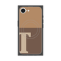 プレミアムスクエアケース with MagSafe［ オリジナル - initial two tone - T brown ］