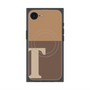 プレミアムスクエアケース with MagSafe［ オリジナル - initial two tone - T brown ］
