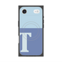 プレミアムスクエアケース with MagSafe［ オリジナル - initial two tone - T blue ］