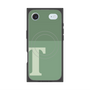 プレミアムスクエアケース with MagSafe［ オリジナル - initial two tone - T green ］