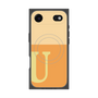 プレミアムスクエアケース with MagSafe［ オリジナル - initial two tone - U orange ］