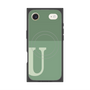 プレミアムスクエアケース with MagSafe［ オリジナル - initial two tone - U green ］