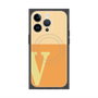 プレミアムスクエアケース with MagSafe［ オリジナル - initial two tone - V orange ］