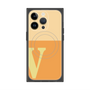 プレミアムスクエアケース with MagSafe［ オリジナル - initial two tone - V orange ］