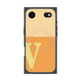 プレミアムスクエアケース with MagSafe［ オリジナル - initial two tone - V orange ］
