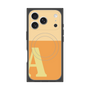 プレミアムスクエアケース with MagSafe［ オリジナル - initial two tone - A orange ］