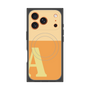 プレミアムスクエアケース with MagSafe［ オリジナル - initial two tone - A orange ］