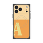 プレミアムスクエアケース with MagSafe［ オリジナル - initial two tone - A orange ］