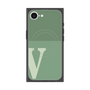 プレミアムスクエアケース with MagSafe［ オリジナル - initial two tone - V green ］