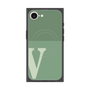 プレミアムスクエアケース with MagSafe［ オリジナル - initial two tone - V green ］