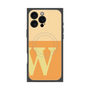 プレミアムスクエアケース with MagSafe［ オリジナル - initial two tone - W orange ］