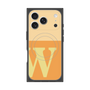 プレミアムスクエアケース with MagSafe［ オリジナル - initial two tone - W orange ］