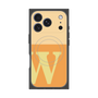 プレミアムスクエアケース with MagSafe［ オリジナル - initial two tone - W orange ］