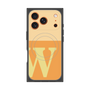 プレミアムスクエアケース with MagSafe［ オリジナル - initial two tone - W orange ］