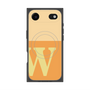 プレミアムスクエアケース with MagSafe［ オリジナル - initial two tone - W orange ］