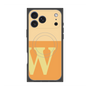 プレミアムスクエアケース with MagSafe［ オリジナル - initial two tone - W orange ］