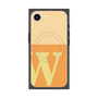 プレミアムスクエアケース with MagSafe［ オリジナル - initial two tone - W orange ］