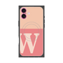 プレミアムスクエアケース with MagSafe［ オリジナル - initial two tone - W pink ］