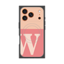 プレミアムスクエアケース with MagSafe［ オリジナル - initial two tone - W pink ］
