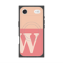 プレミアムスクエアケース with MagSafe［ オリジナル - initial two tone - W pink ］