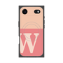 プレミアムスクエアケース with MagSafe［ オリジナル - initial two tone - W pink ］