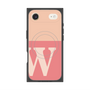 プレミアムスクエアケース with MagSafe［ オリジナル - initial two tone - W pink ］
