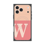 プレミアムスクエアケース with MagSafe［ オリジナル - initial two tone - W pink ］