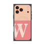 プレミアムスクエアケース with MagSafe［ オリジナル - initial two tone - W pink ］