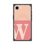 プレミアムスクエアケース with MagSafe［ オリジナル - initial two tone - W pink ］