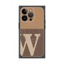 プレミアムスクエアケース with MagSafe［ オリジナル - initial two tone - W brown ］
