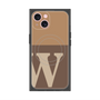プレミアムスクエアケース with MagSafe［ オリジナル - initial two tone - W brown ］