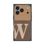 プレミアムスクエアケース with MagSafe［ オリジナル - initial two tone - W brown ］