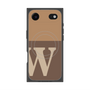 プレミアムスクエアケース with MagSafe［ オリジナル - initial two tone - W brown ］