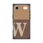 プレミアムスクエアケース with MagSafe［ オリジナル - initial two tone - W brown ］